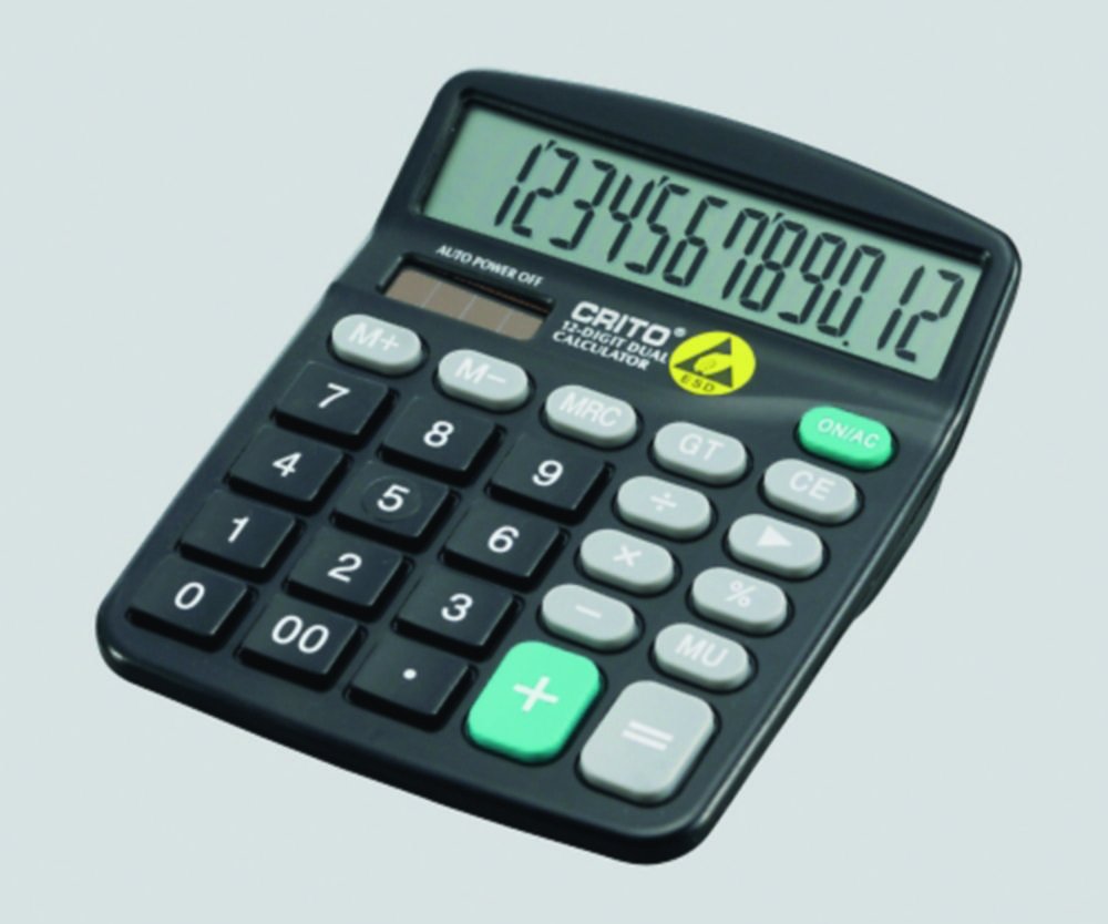 ESD Taschenrechner antistatisch | Abmessungen mm: 120 x 143 x 50