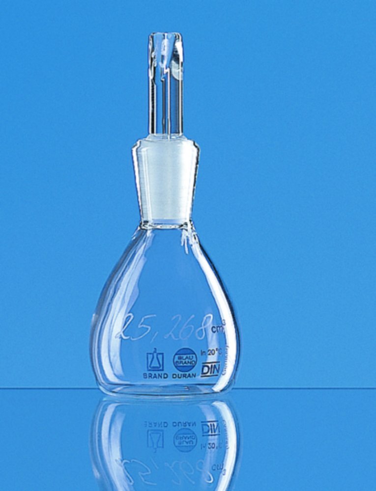Pycnomètre, Blaubrand®, verre borosilicaté 3.3