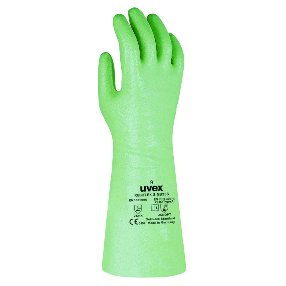 Chemical Protection Gloves uvex rubiflex S, NBR | Glove size: 10