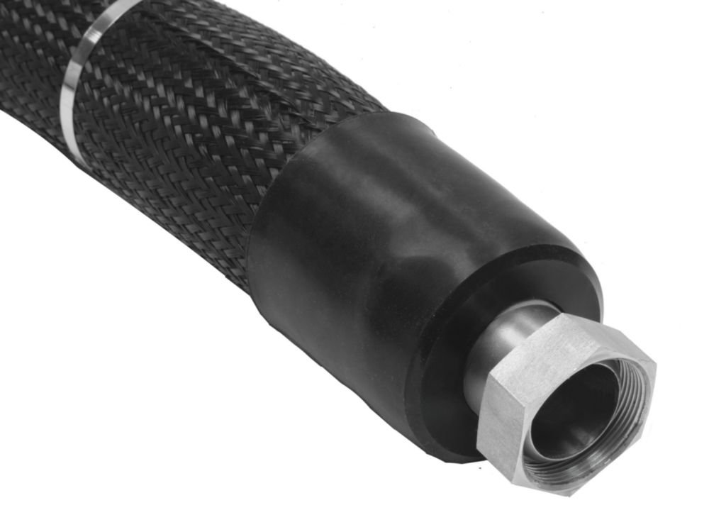 Temperature hoses for highly dynamic temperature control systems PRESTO™, stainless steel 1.4404, triple insulation | Connection: M38 x 1.5