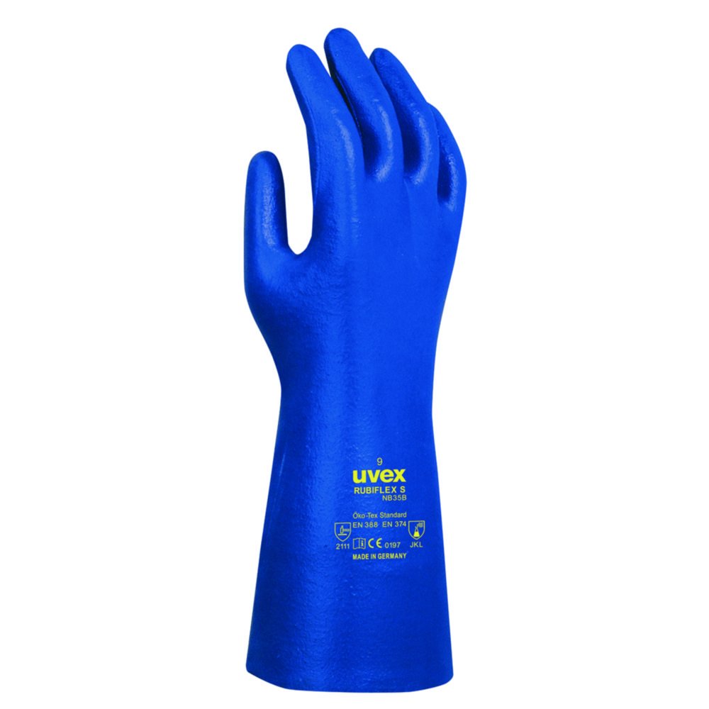 Chemical Protection Glove uvex rubiflex S NB35B, NBR | Glove size: 9