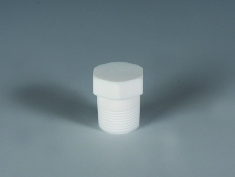 Stoppers, PTFE for Reactor lids | Thread: 1/2''