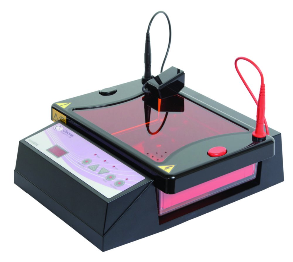 Real-time horizontal gel electrophoresis system runVIEW