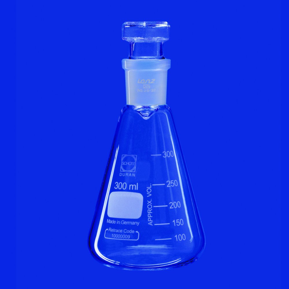 Iodine determination flasks, without collar, DURAN® | Nominal capacity: 250 ml