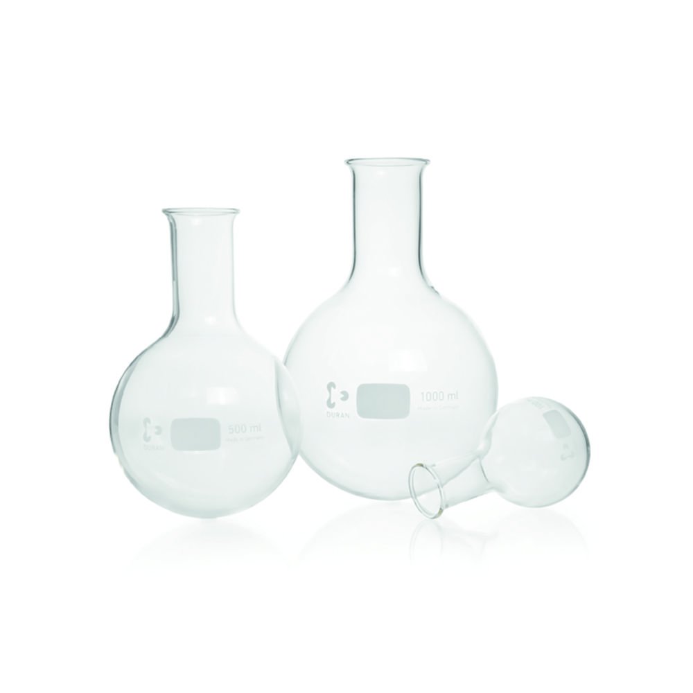Round bottom flasks, DURAN®, narrow neck | Nominal capacity: 100 ml