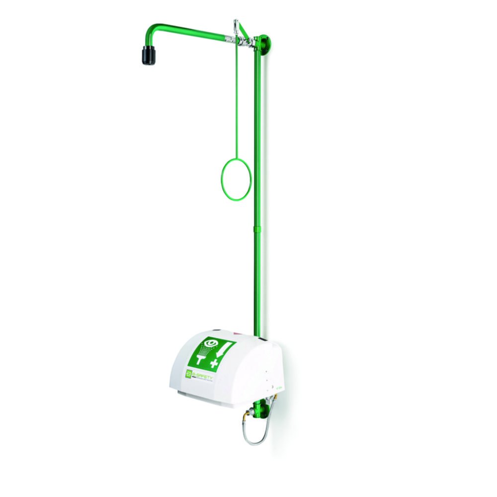Safety shower combination ClassicLine | Description: with face wash unit, bowl and lid