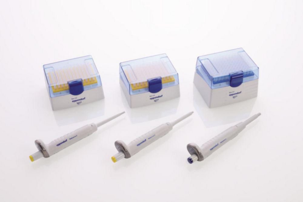 Einkanal-Pipette epReference® 2 (General Lab Product), 3er-Pack | Beschreibung: Option 2: 2-20 µl, 20-200 µl, 100-1000 µl