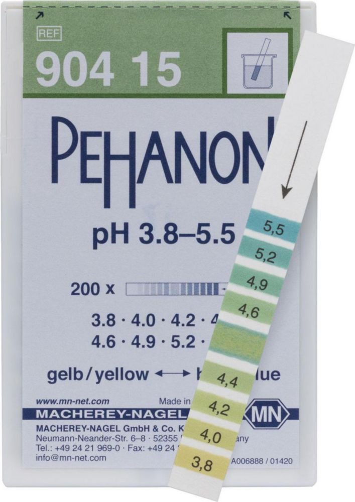 Papier indicateur PEHANON® | Plage pH: 3,8 ... 5,5