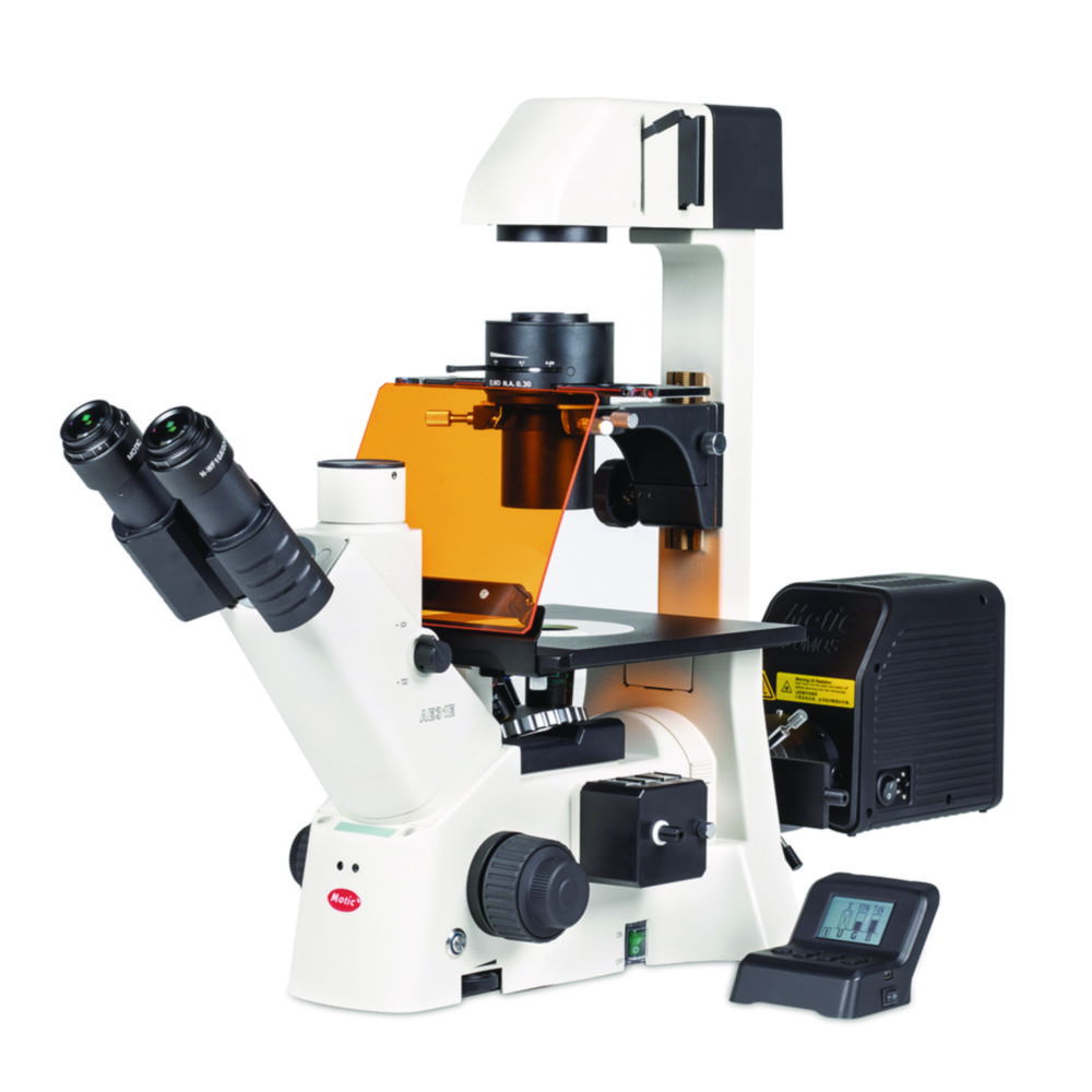 Inverses Labor- und Forschungsmikroskop, Serie AE31E, Trinokular LED-Fluoreszenz