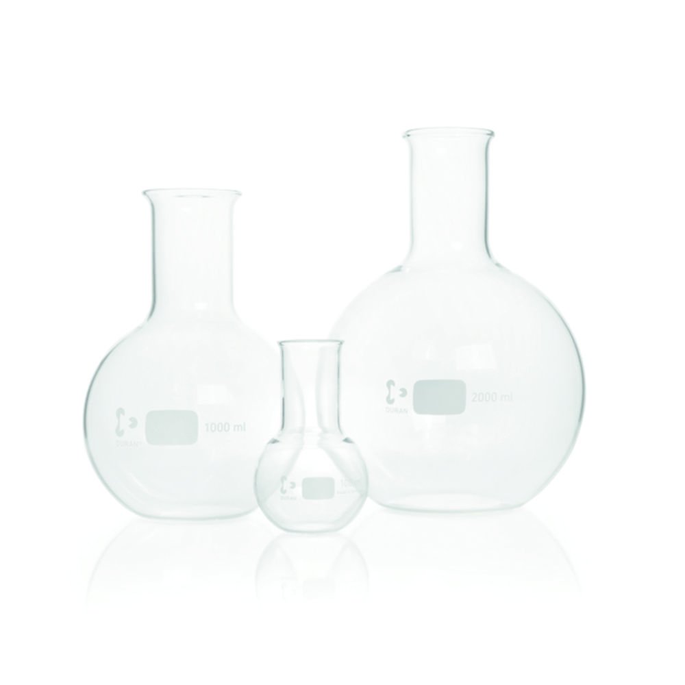 Flat bottom flasks, DURAN®, wide neck | Nominal capacity: 250 ml