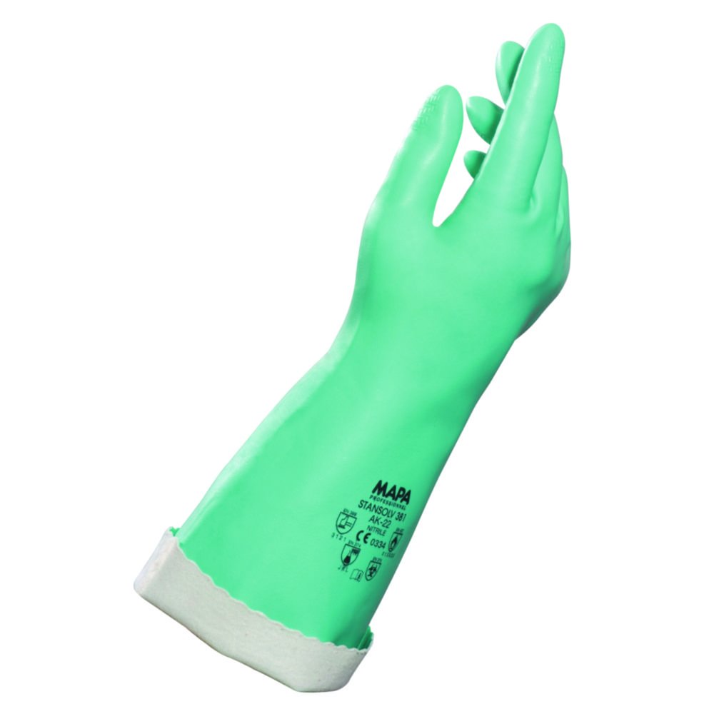 Chemical Protection Glove Ultranitril 381, Nitrile | Glove size: 11
