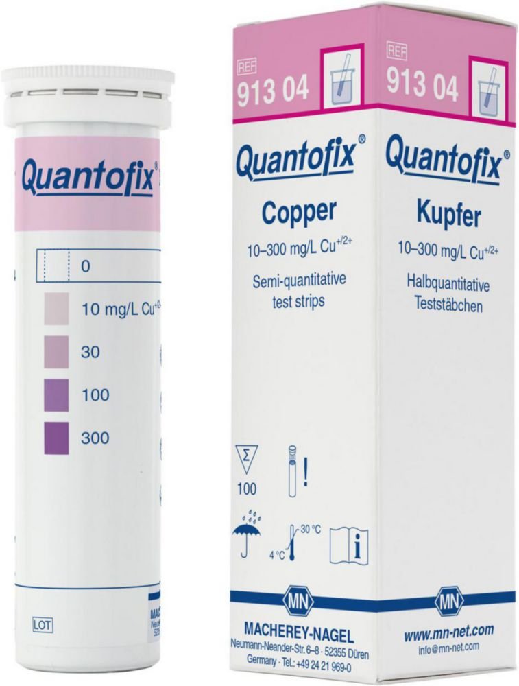 Bandelette semi-quantitative QUANTOFIX® | Pour: Cuivre