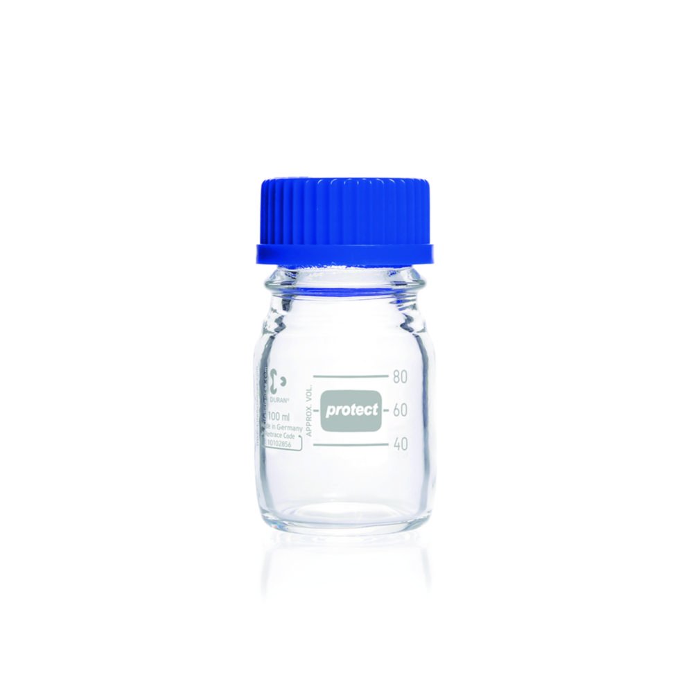 Laborflaschen Protect DURAN®, mit retrace code, mit Schraubverschluss | Nennvolumen: 100 ml