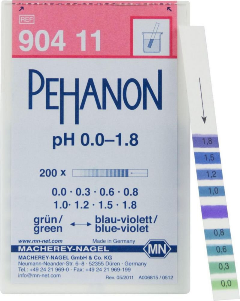 Indicator paper, PEHANON® | Range pH: 0 ... 1.8