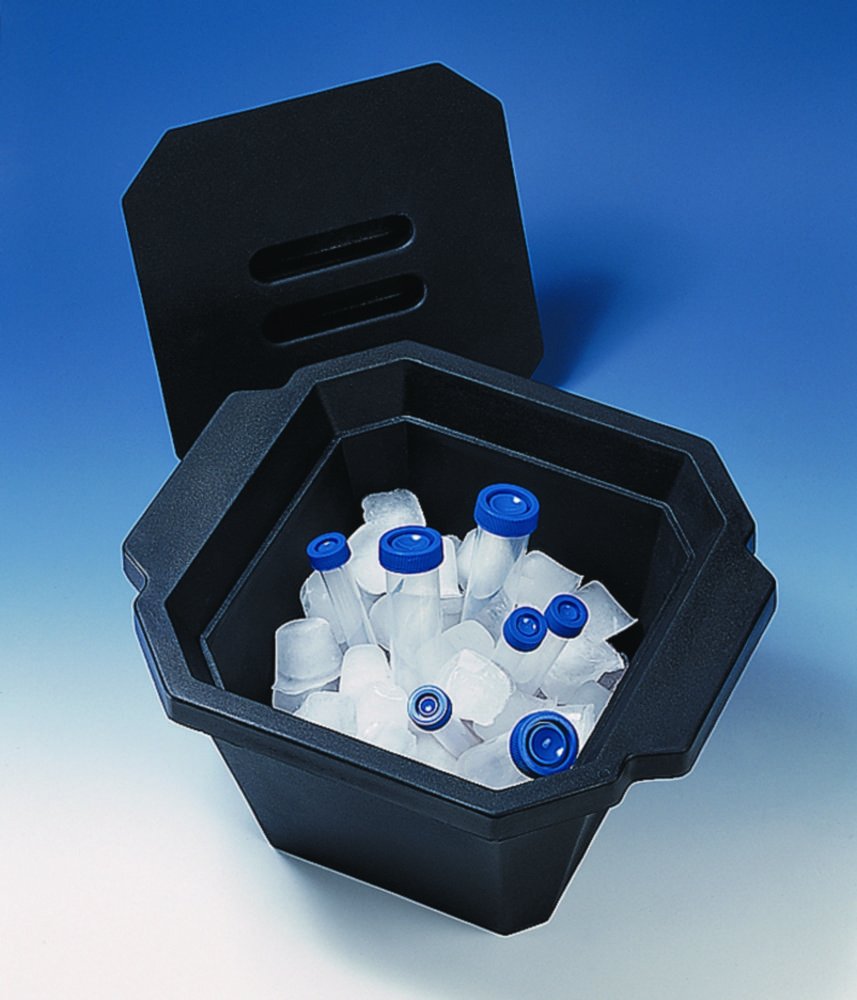 Cooling boxes, PUR, with lid