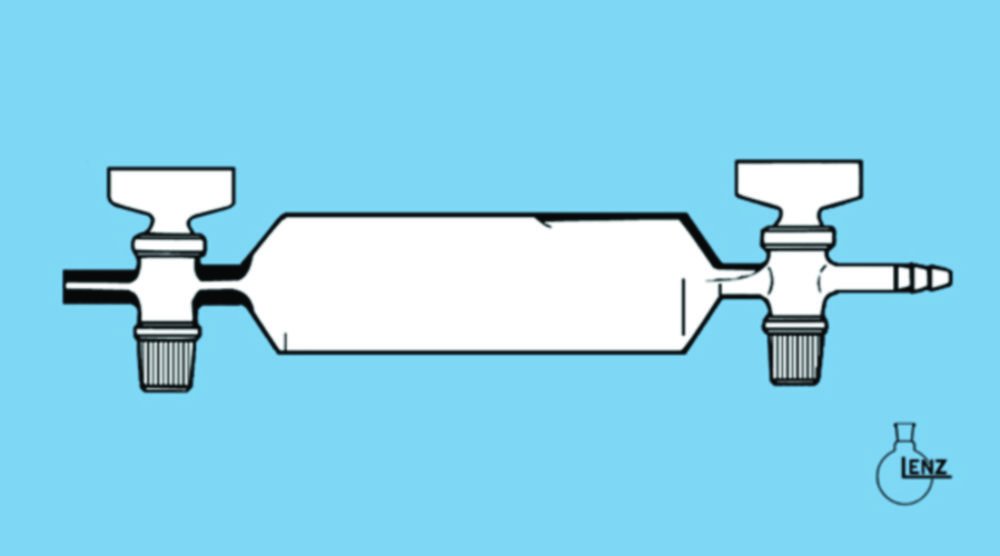 Collecteur de gaz, tube DURAN® | Type: Sans raccord
