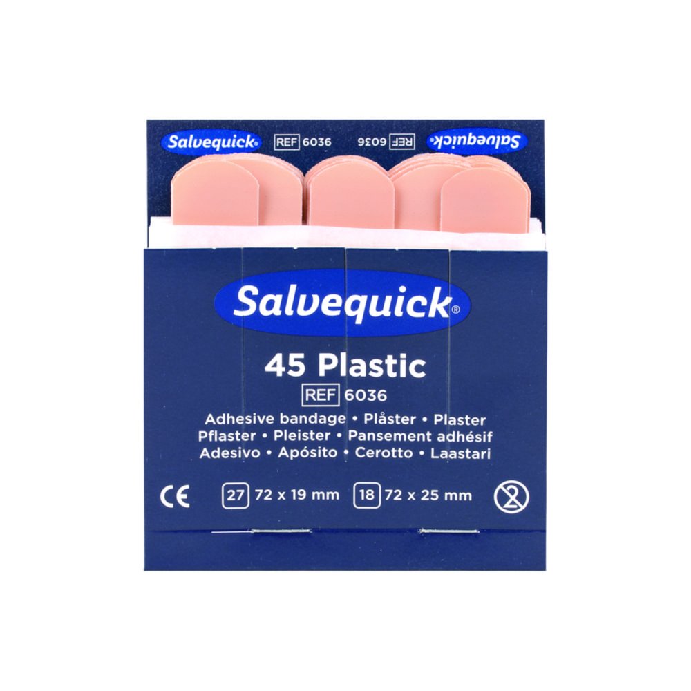 Salvequick® plaster strips | Description: SALVEQUICK® plaster strips, waterproof - Refill 6036