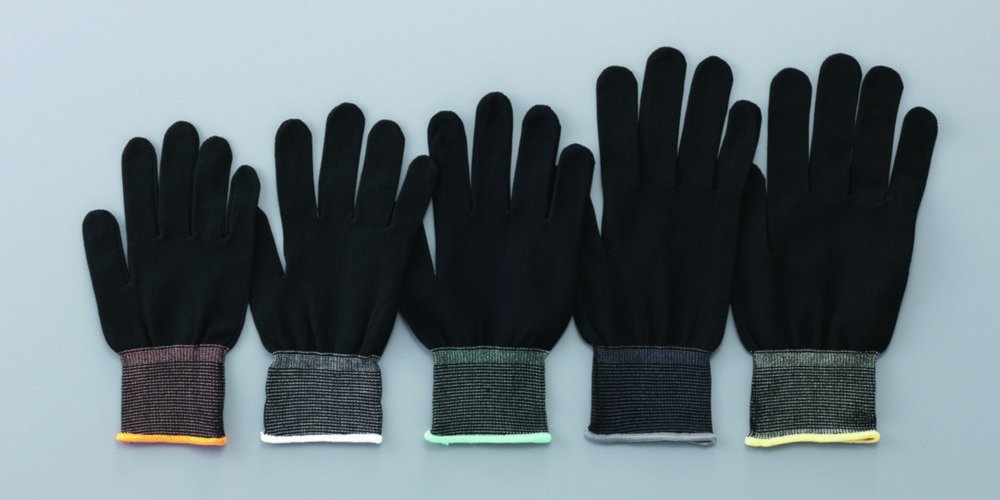 Sous-gant, ASPURE, noir, polyester ou nylon