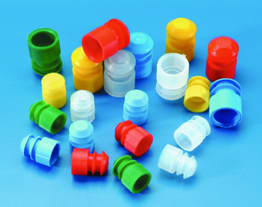 Bouchons pour tubes à usage unique, en PE | Pour Ø tubes: 15 ... 17 mm