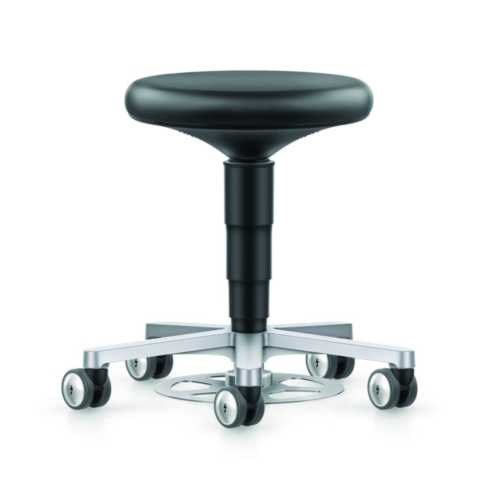 Cleanroom stool with foot release