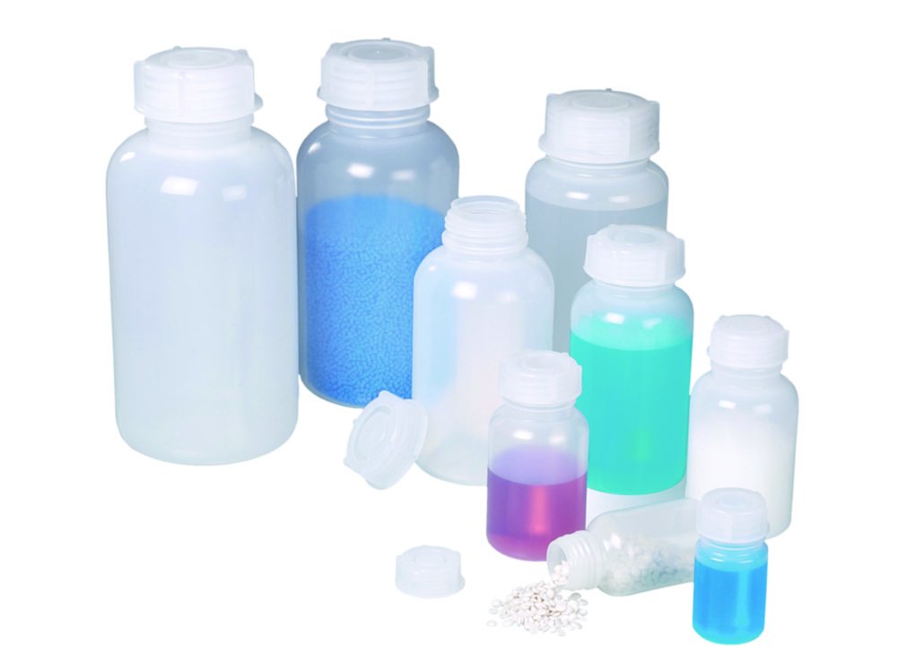 Weithalsflasche, LDPE, transparent | Nennvolumen: 2000 ml