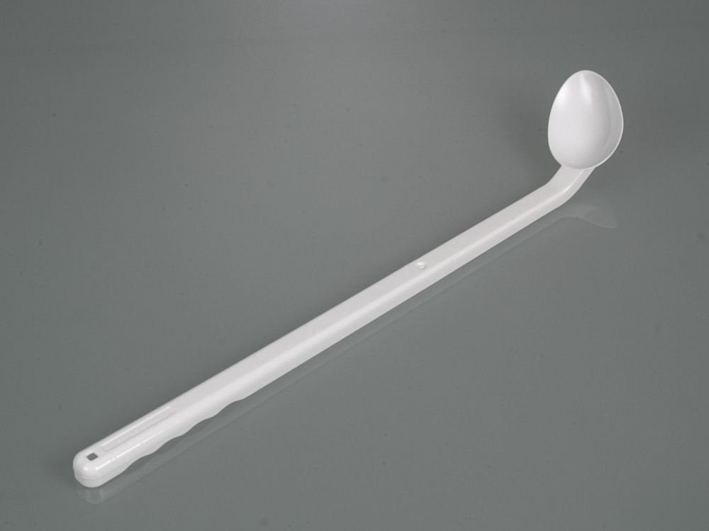 Disposable spoons, curved, long handle, Bio, Green PE | Nominal capacity: 10 ml