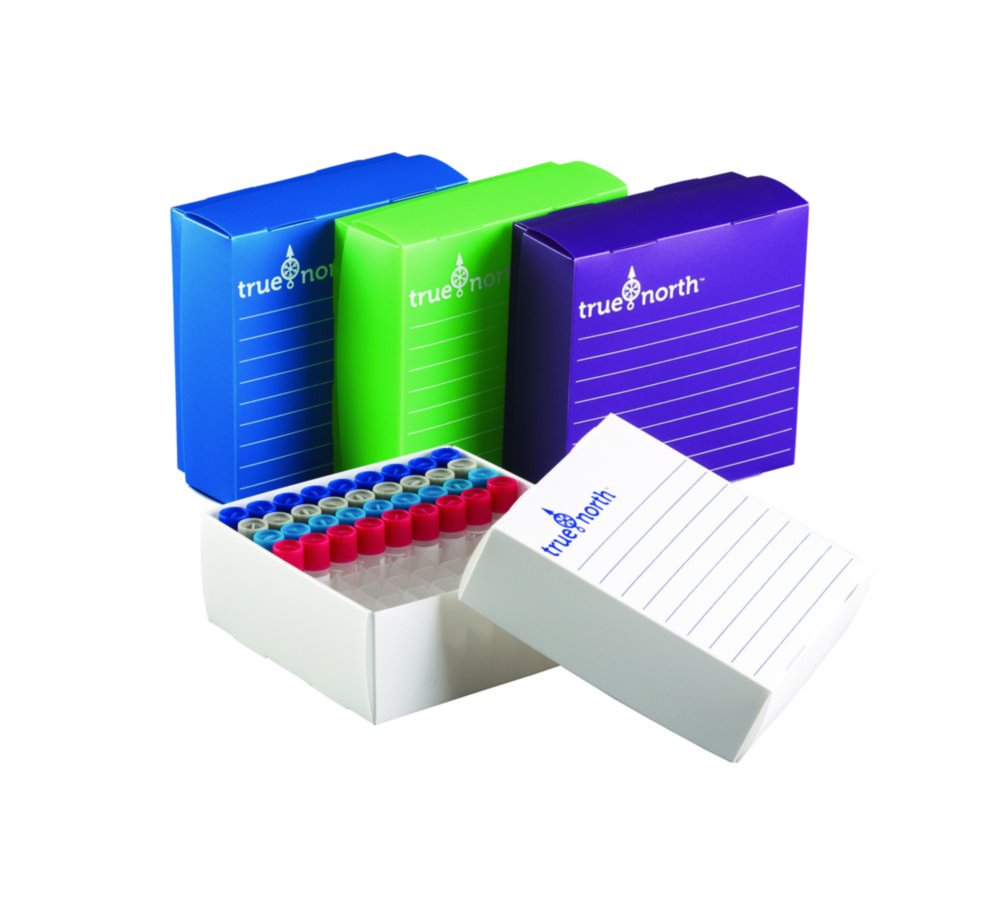 Cryogenic Boxes true north® Flatpack, PP Film | For tubes ml: 1.5/2.0