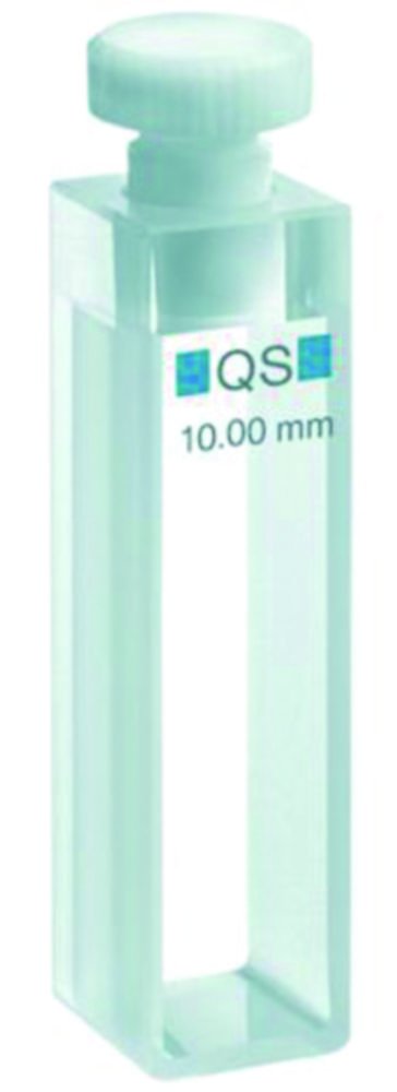 Cuves macro pour mesures d'absorption, spectre UV, verre de quartz haute performance | Type: A