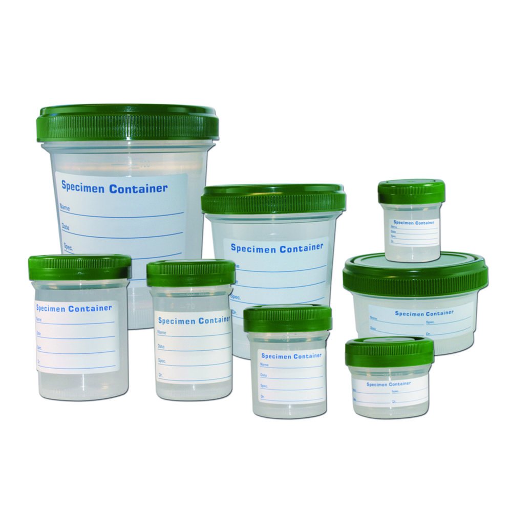 LLG-Sample containers, PP, Heavy Duty, with screw cap, HDPE