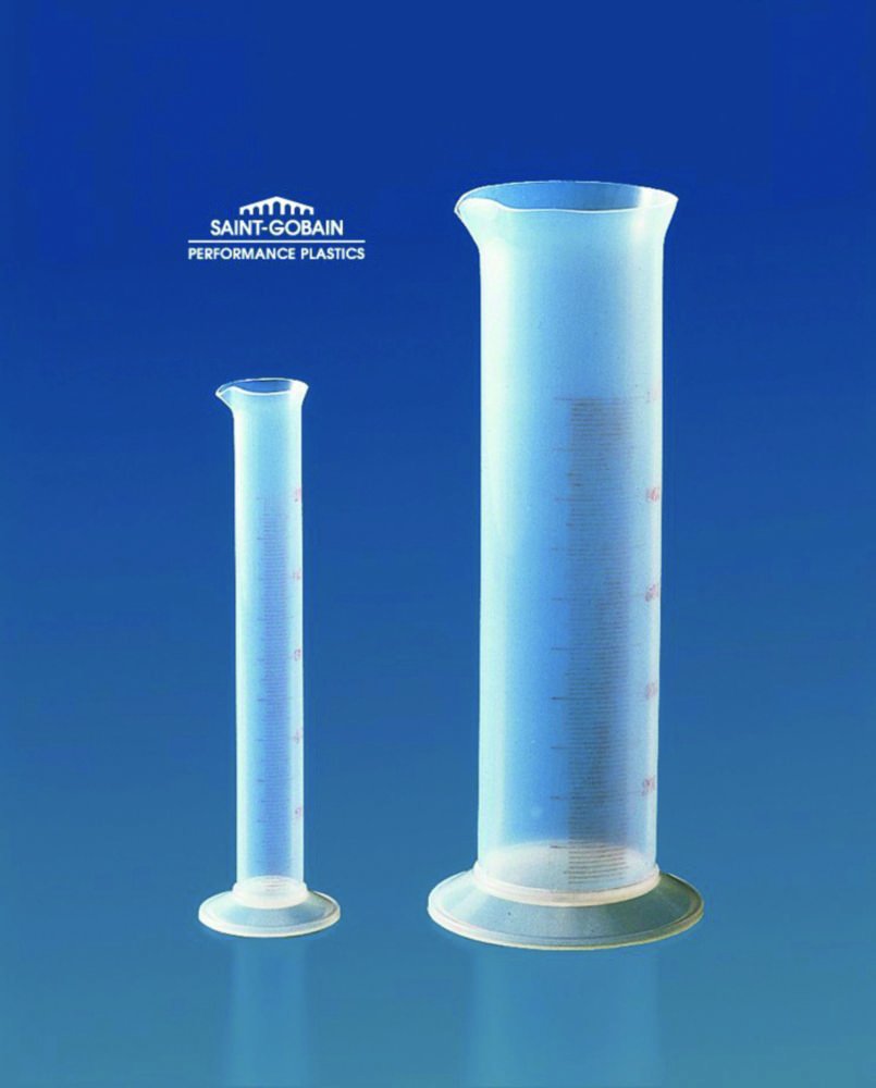 Measuring cylinders, graduated, PFA | Nominal capacity: 100 ml