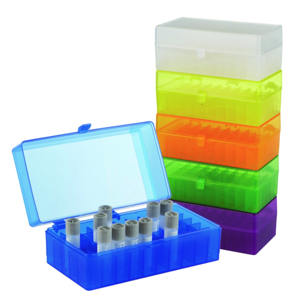 Microtube Storage Boxes, PP, 50-/100-Well | Colour: natural
