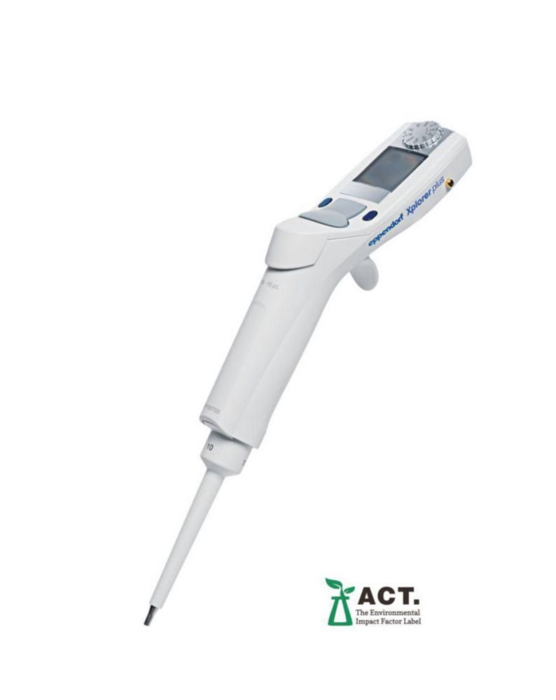 Electronic single channel microliter pipettes Eppendorf Xplorer® plus, variable | Capacity: 0.5 ... 10 µl