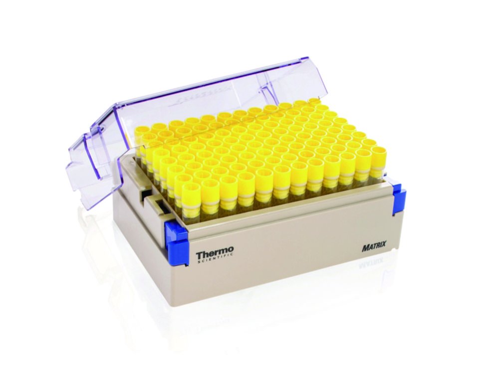 Storage tubes Matrix™ with 2D barcode and coloured screw cap, sterile