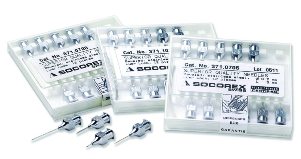 Aiguilles d'injection, acier inox pour seringues automatiques Dosys™ | Ø mm: 1.6