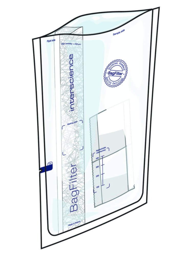 Blender bags BagSystem®, instaBAG® Fraser ½ with dehydrated medium