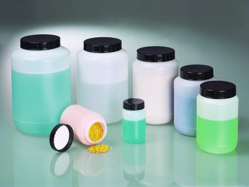 Wide mouth jars, HDPE