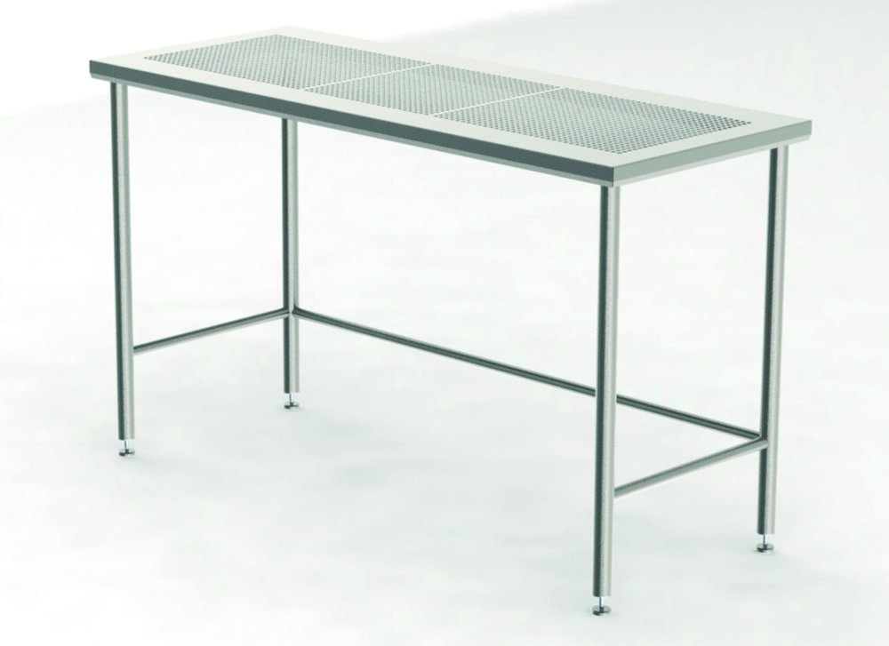 Cleanroom Tables with Perforated Worktop