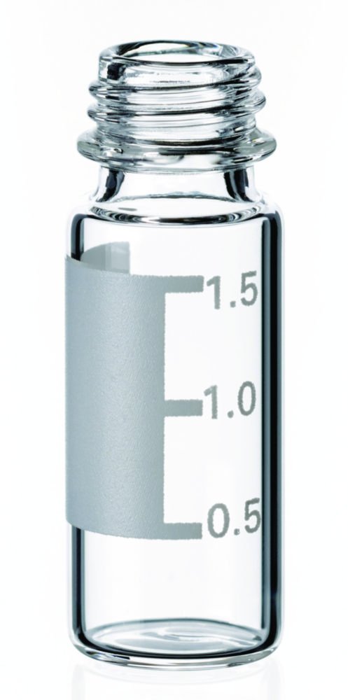 LLG-Gewindeflaschen ND9 (Kurzgewinde), weite Öffnung, SureStop™ | Nennvolumen: 1.5 ml
