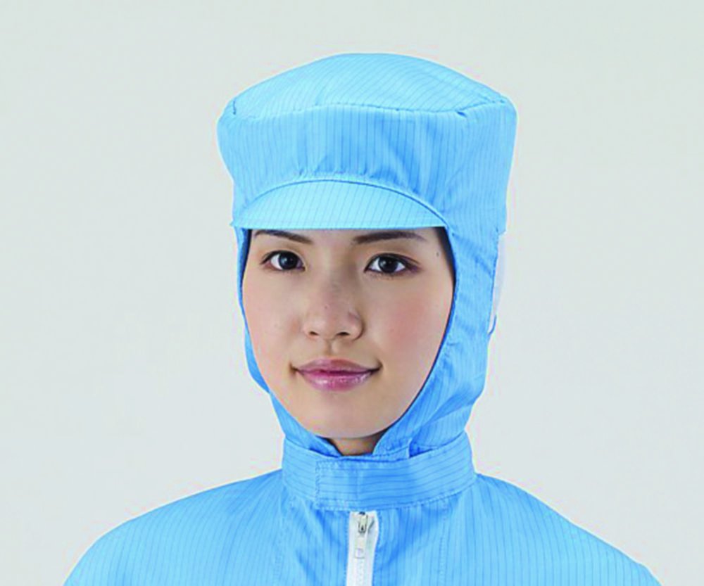 Hoods ASPURE, for cleanroom, Polyester, with protective cushioning | Size: M