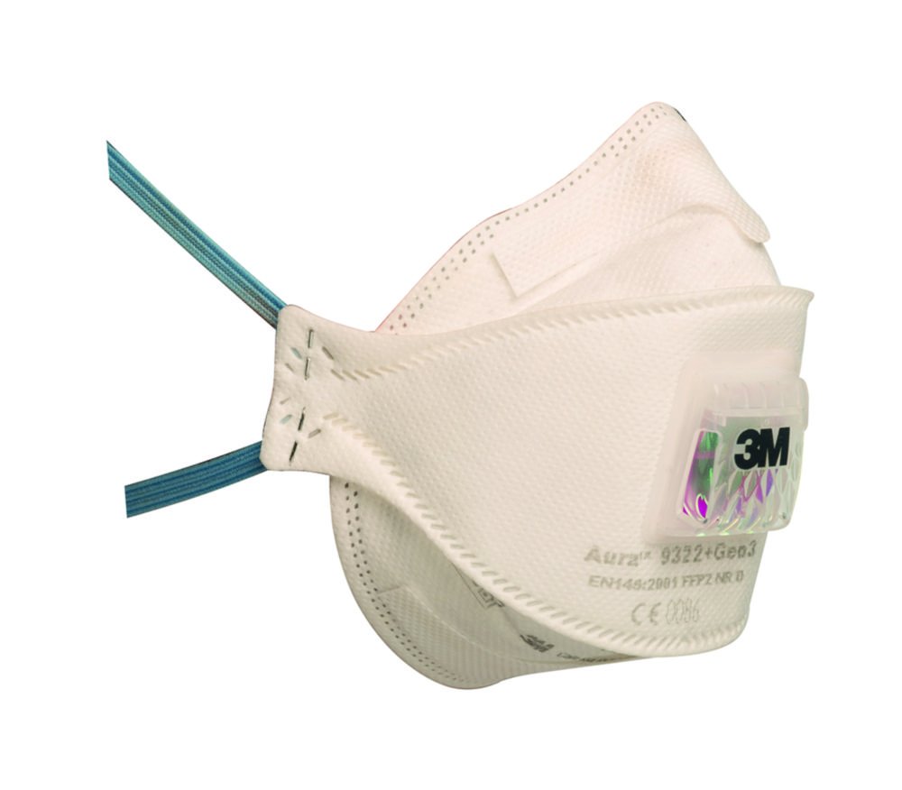 Masques de respiration respiratoire série Aura™ 9300+Gen3, masques pliés | Type: Aura™ 9322+Gen3