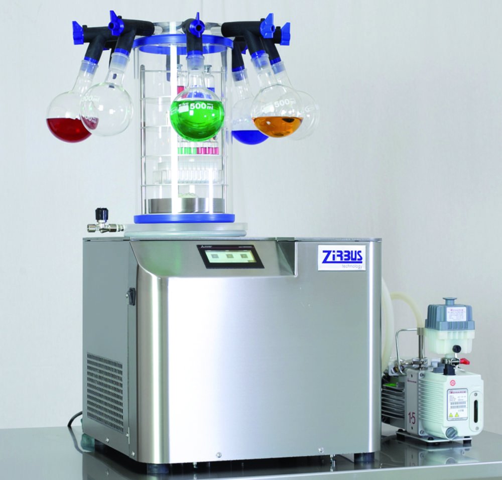 Laboratory freeze dryer VaCo 2 | Type: Sublimator VaCo 2 - Ice condenser -50 °C