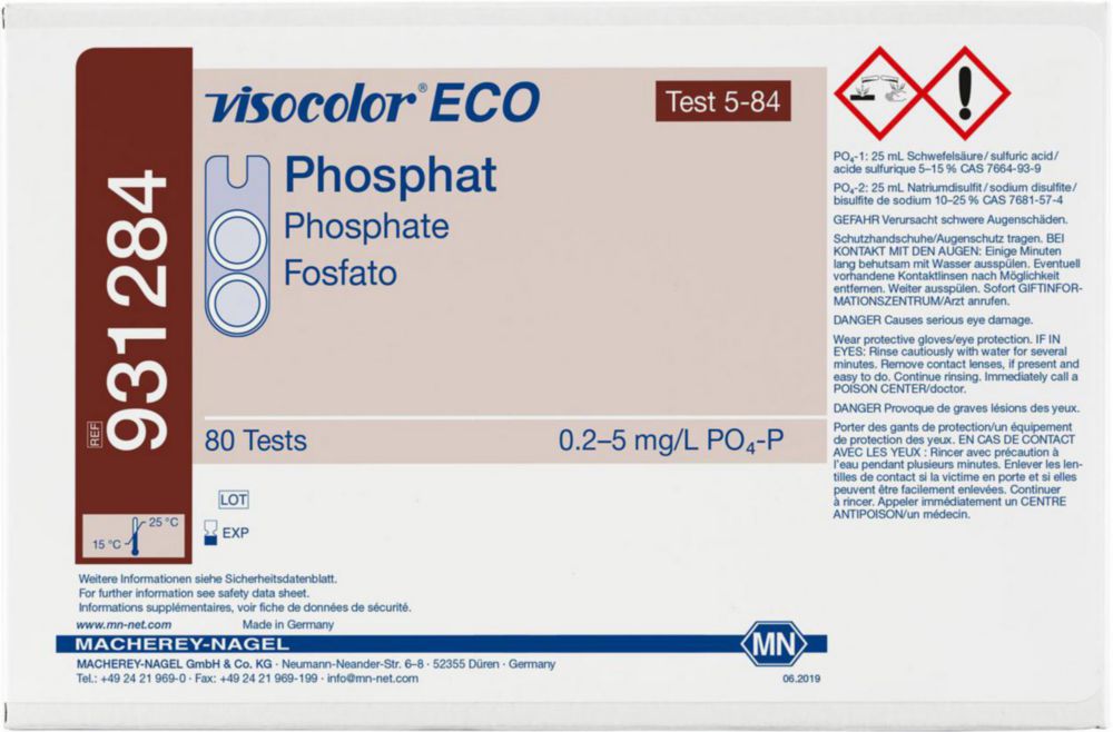 Test kits, VISOCOLOR®ECO for water analysis, refill pack