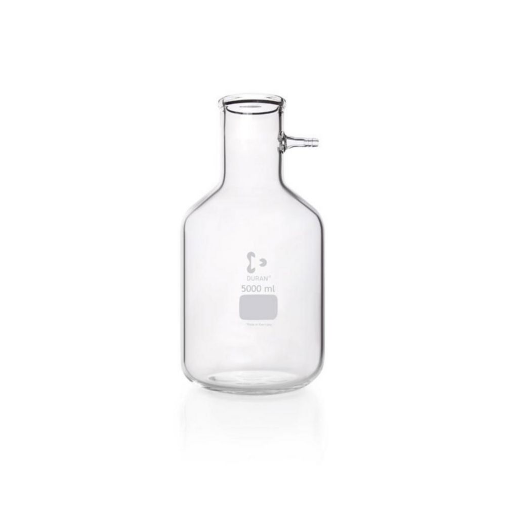 Fiole à vide avec embout cannelé en verre, DURAN®