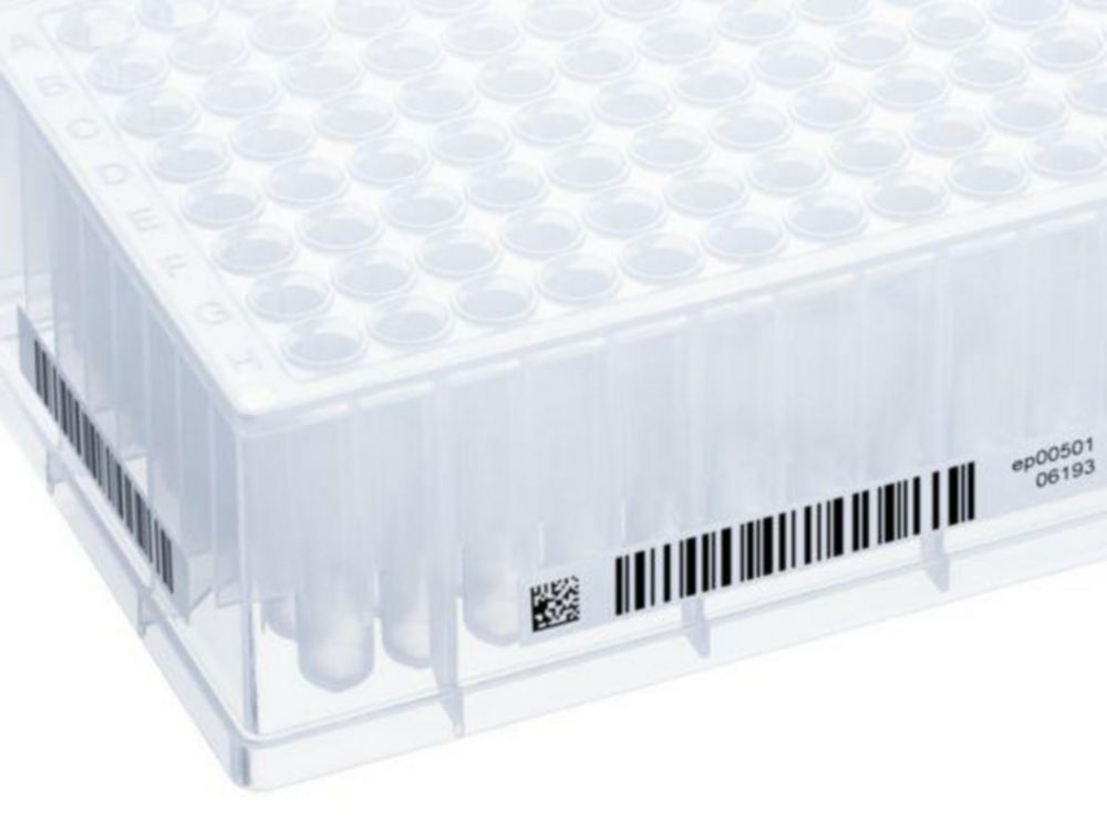 Eppendorf twin.tec® PCR Plates, skirted, Wells farblos, 2D SafeCode, PCR clean, gelb, 25 Platten