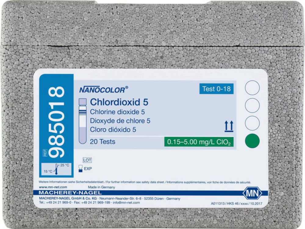 Tube tests NANOCOLOR® Chlorine / Chloride